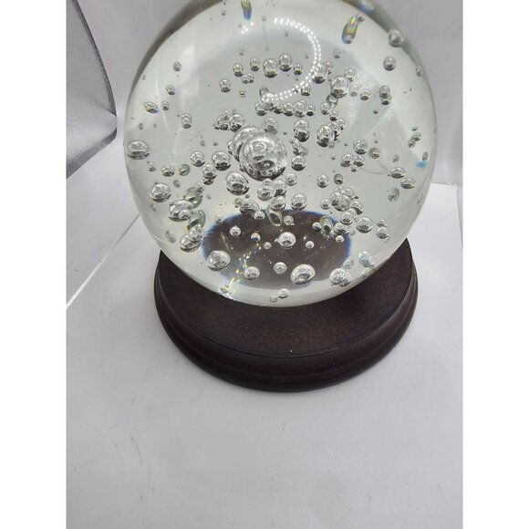 Vintage Large Crystal Controlled Bubble Art Glass Paperweight‎ - Picture 3 of 8